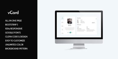 vCard HTML Template by htmlmate